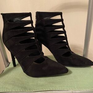 Sexy Black Strappy Heels